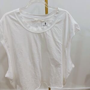 Free People White Short Sleeve Tee